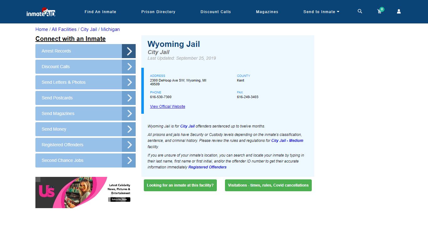 Wyoming Jail | Inmate Locator